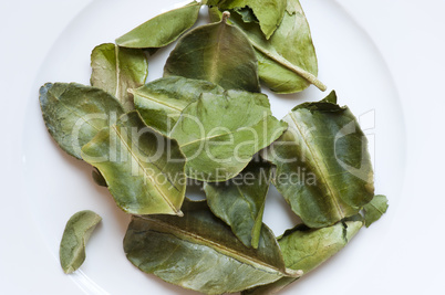 Dried Kaffir Lime Leaves (Citrus hystrix)