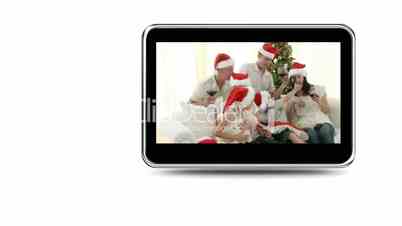 Weihnachtserinnerungen auf digitalem Bilderrahmen