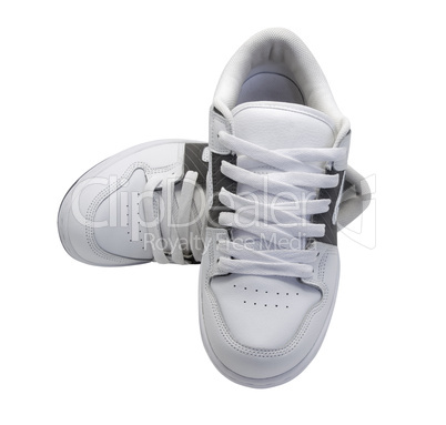 Pair of white sneakers