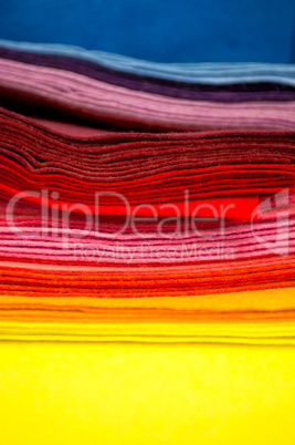 Bunte Stoffmuster Colorful fabric samples