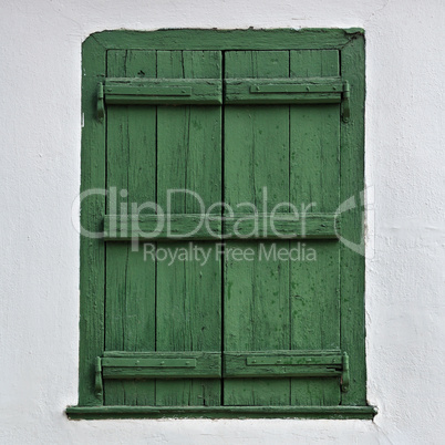 wooden window shutter