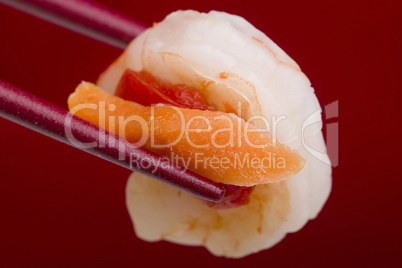 Shrimp in Chopsticks