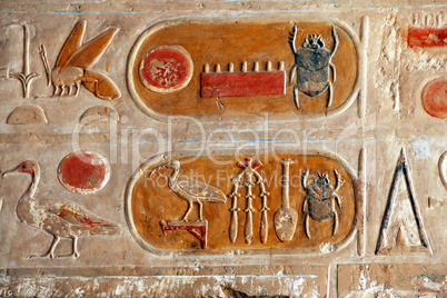 Egyptian Kartush hieroglyphics