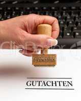 GUTACHTEN - Stempel Konzept