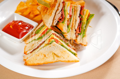 triple decker club sandwich