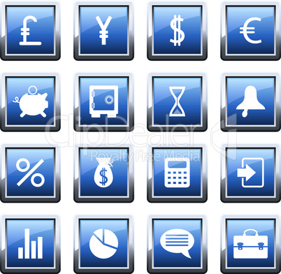 financial icon set