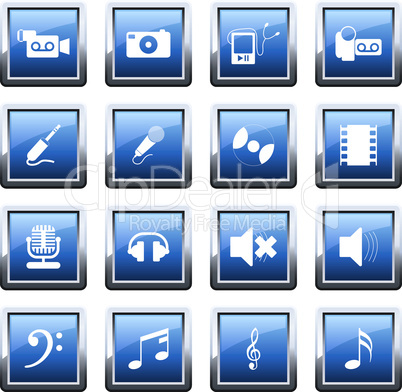 musical icon set