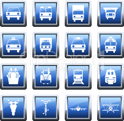 transportation icon set