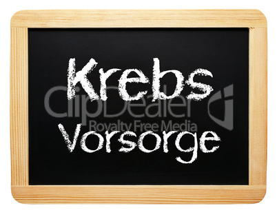 Krebs Vorsorge - Konzept Medizin