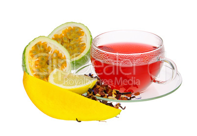 Tee Maracuja Mango - tea from passion fruit and mango 02