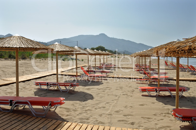 beach lounge chairs