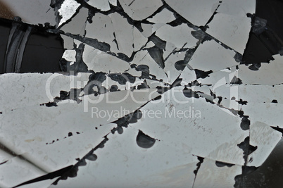 broken glass fragments