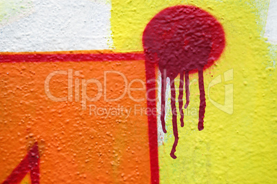 abstract dripping graffiti