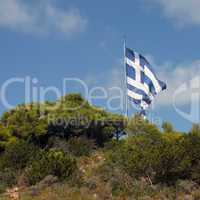 gigantic greek flag