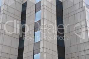 high rise modern building facade