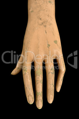 weathered doll hand