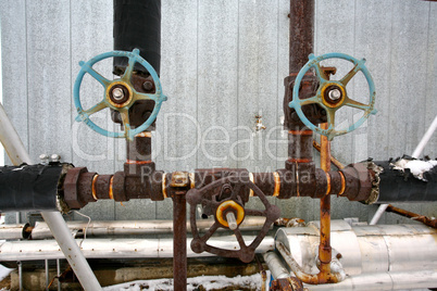 Old industrial pipes
