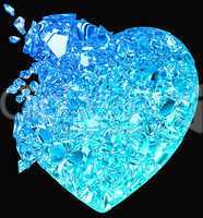 Blue Broken Heart: unrequited love