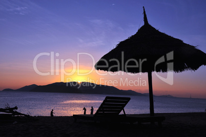 Landscape on beach