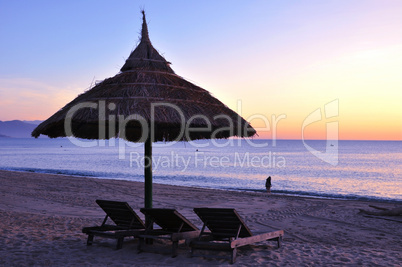 Landscape on beach