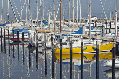 Segelboothafen in Kiel Schilksee