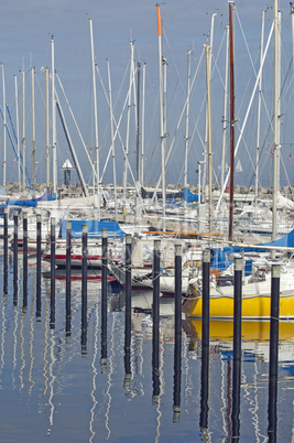 Segelboothafen in Kiel Schilksee