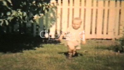 Boy Plays With His Grandmother (1963 - Vintage 8mm film)