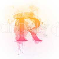 Sunny Swirl Letter R