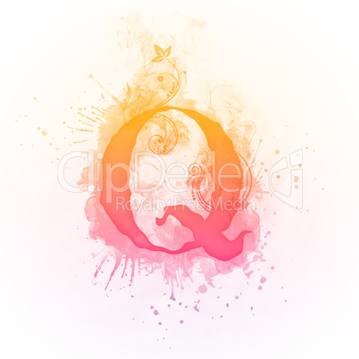 Sunny Swirl Letter Q