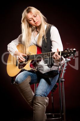 girl with a guitar