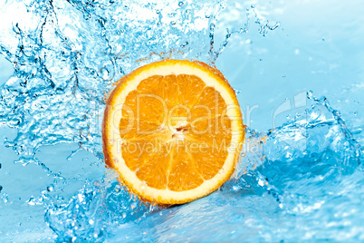 orange and water