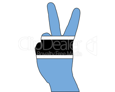 Botswana Handzeichen
