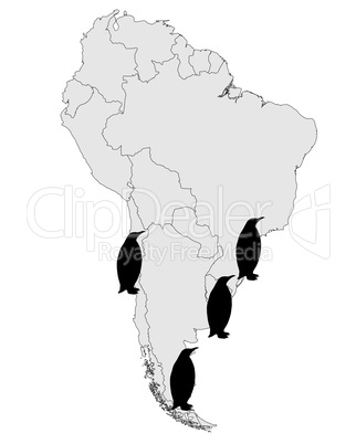 Magellan-Pinguin Verbreitungskarte