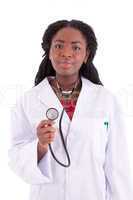 Die junge schwarze Ärztin