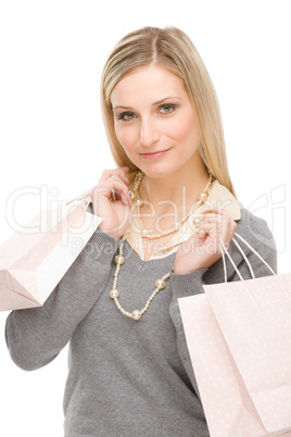 Shopping woman fashion happy bag