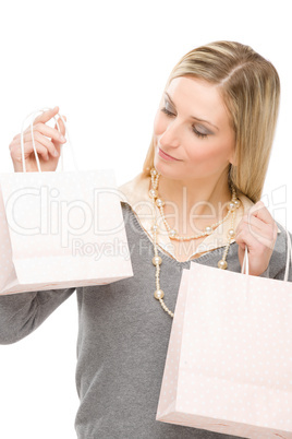 Shopping woman fashion happy bag