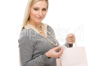 Shopping woman fashion happy bag