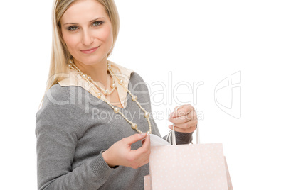 Shopping woman fashion happy bag