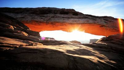 Desert Sunrise Through the Mesa Arch