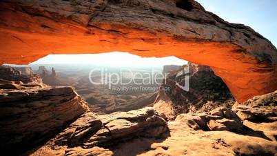 Panorama Through Mesa Arch, Utah