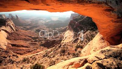 Iconic Mesa Arch at Sunrise