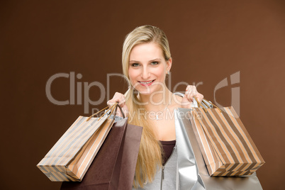 Shopping woman fashion happy bag