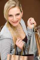 Shopping woman fashion happy bag