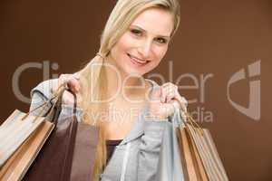 Shopping woman fashion happy bag