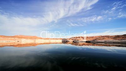 Contrasting Colors Showing Water Evaporation