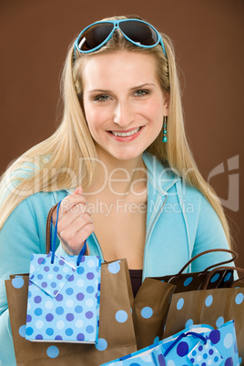 Shopping woman fashion happy bag