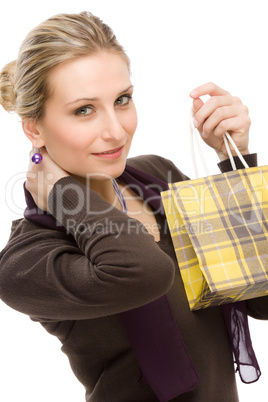 Shopping woman fashion happy bag