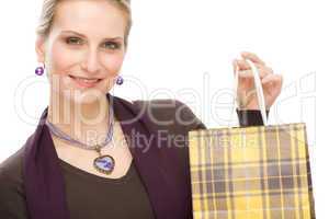 Shopping woman fashion happy bag