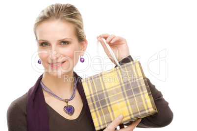 Shopping woman fashion happy bag