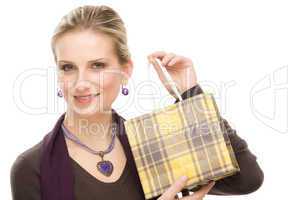 Shopping woman fashion happy bag